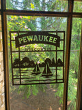 Pewaukee Lake Rustic Wood Coasters - Set of 4