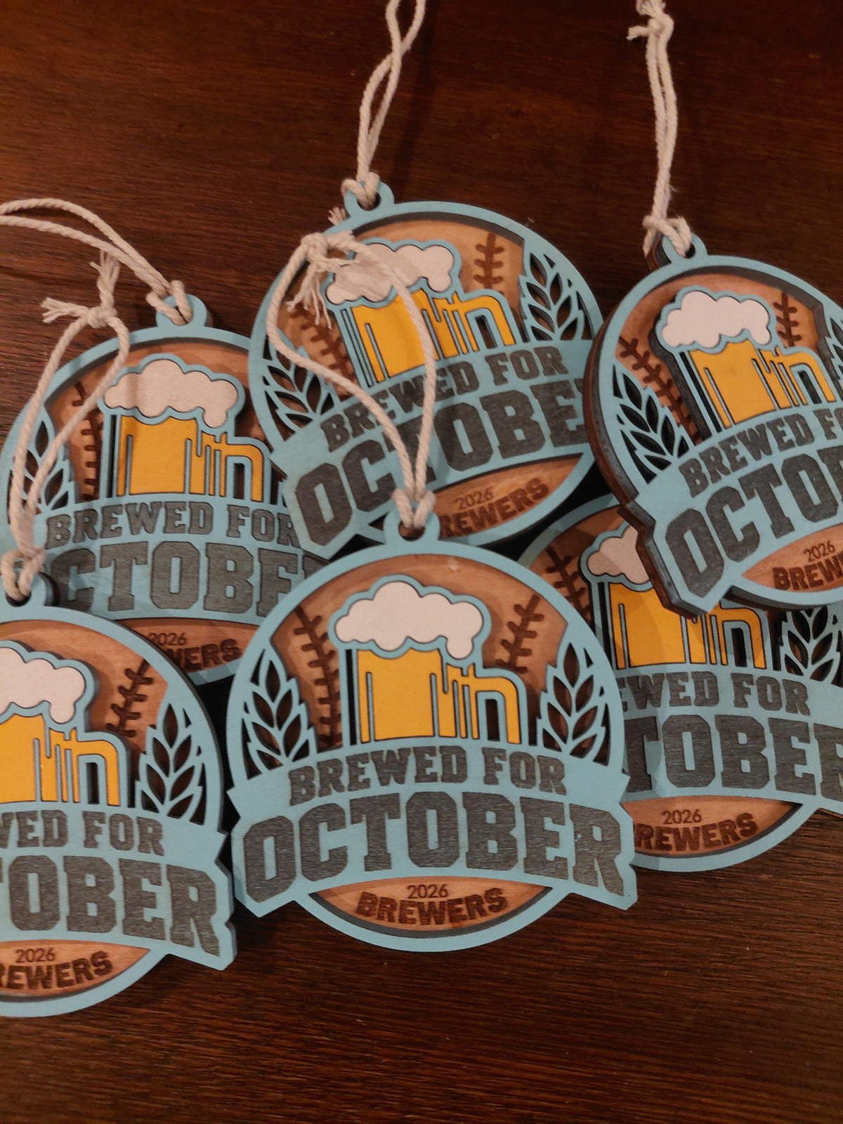 Brewed for October 2026 Milwaukee Brewers Baseball Playoff Ornament