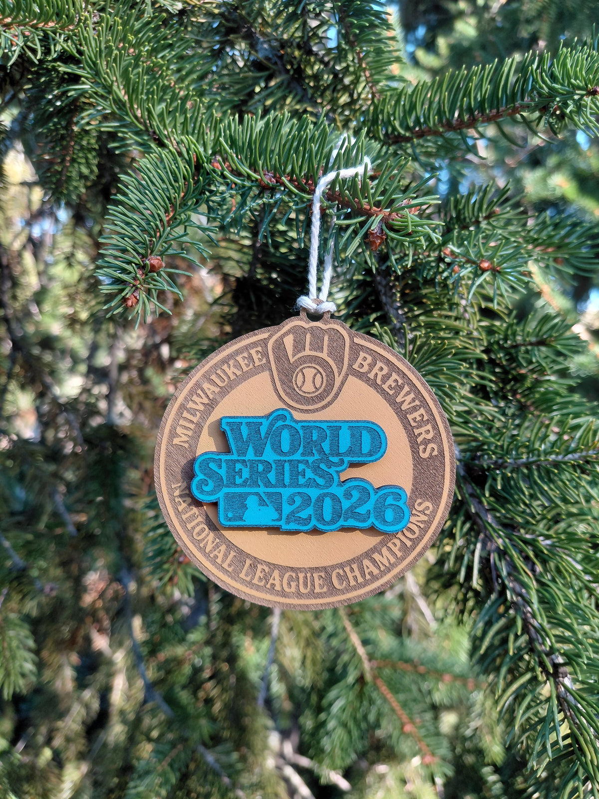 2026 Milwaukee Brewers World Series Baseball Playoff Ornament