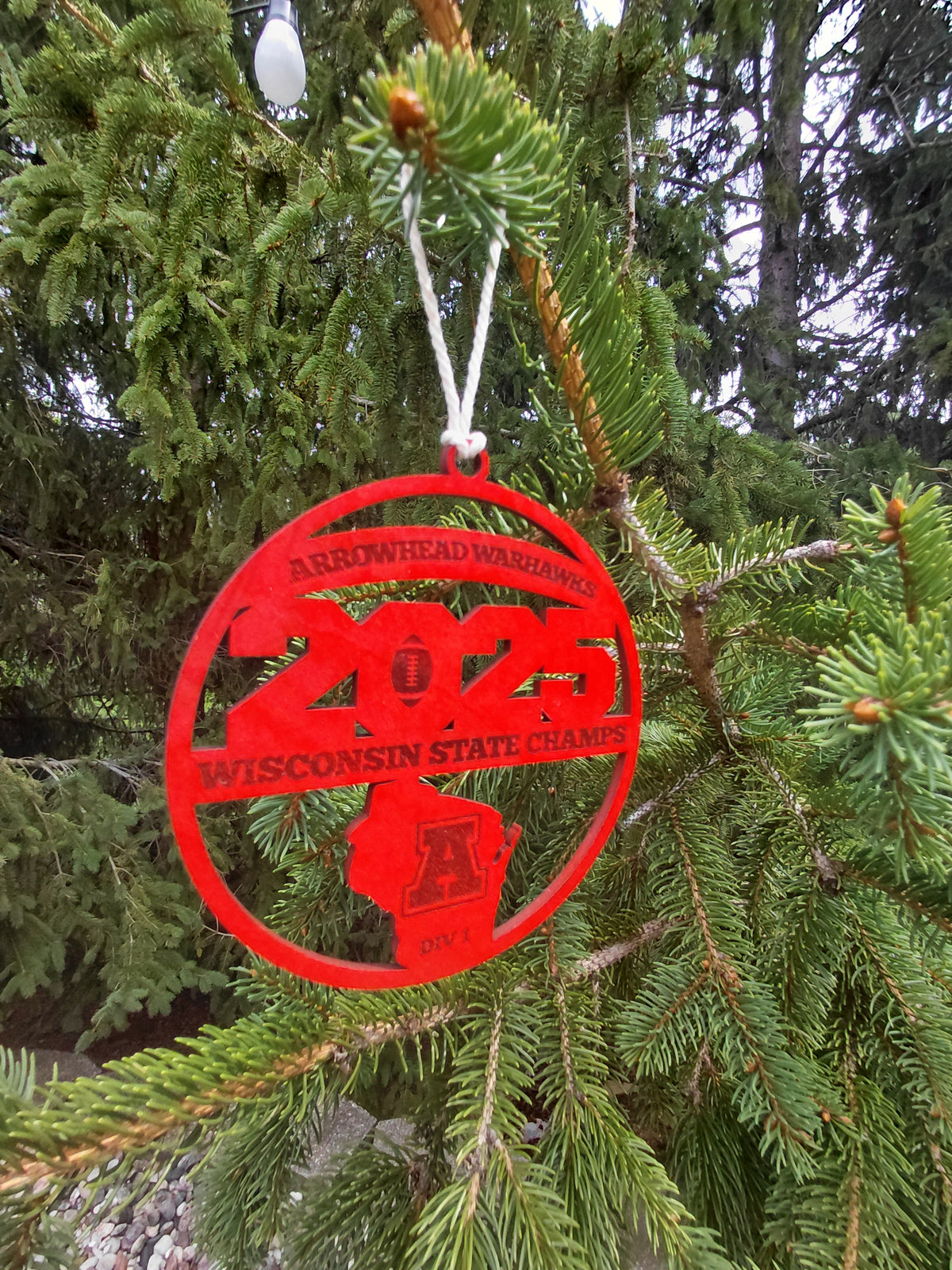 Arrowhead 2025 State Champs Ornament